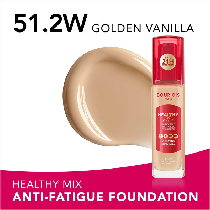Bourjois Healthy Mix Liquid Foundation 51.2W Golden Vanilla 30ml