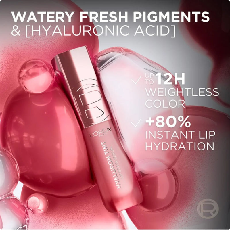 Loreal Paris Hyaluron Tint Lip Stain Serum 490 Berry Jolie 5ml