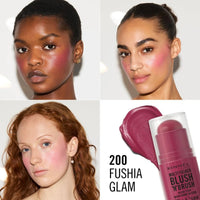 Rimmel Multi Tasker Blush 'N' Brush Blush Stick 200 Fushia Glam 8g