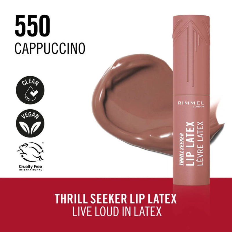 Rimmel Thrill Seeker Lip Latex 550 Cappuccino 6g