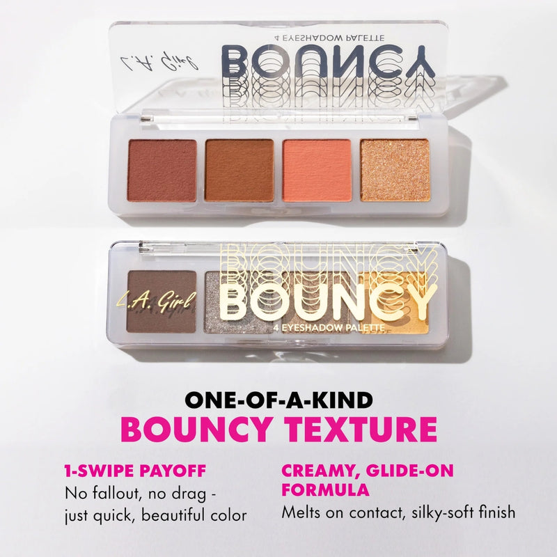 LA Girl Bouncy 4 Eye Shadow Palette Taupe Haze
