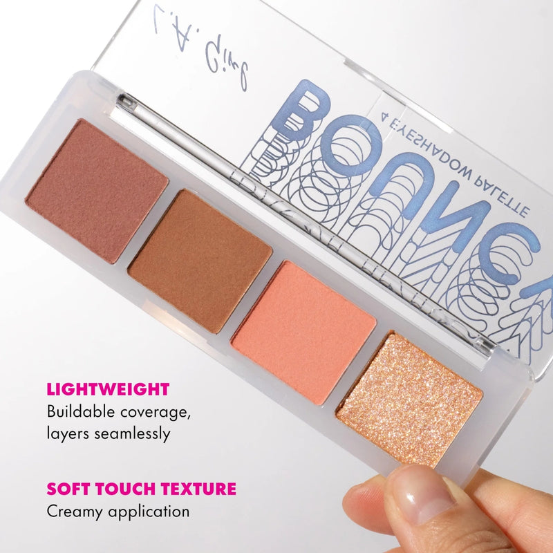 LA Girl Bouncy 4 Eye Shadow Palette Air Kisses
