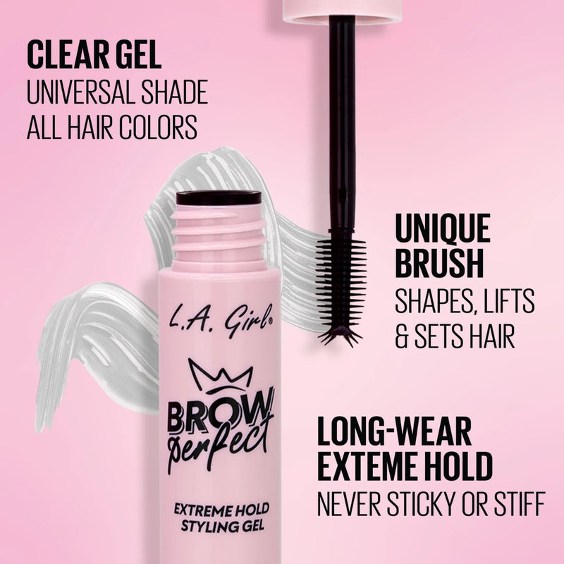 LA Girl Brow Perfect Extreme Hold Styling Gel Clear 4.5g