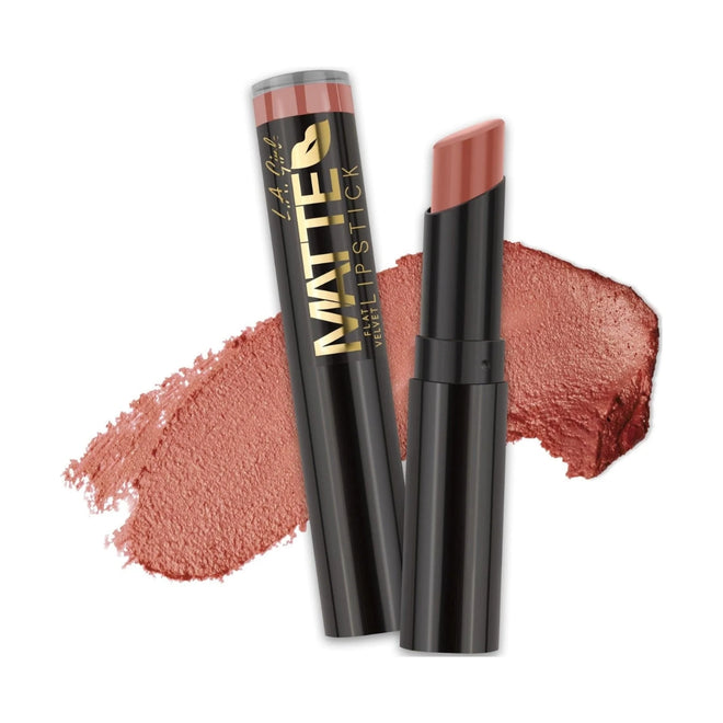 أحمر شفاه LA Girl Matte Flat Velvet - درجة Snuggle، 3 جرام