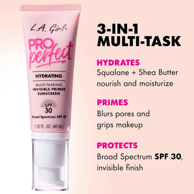 LA Girl Pro Perfect Hydrating Invisible Primer Sunscreen SPF30 40ml