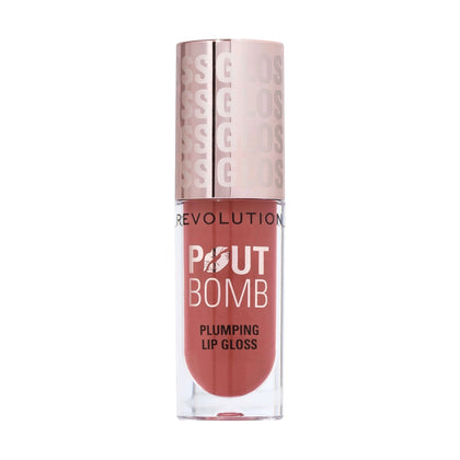 Revolution Makeup Pout Bomb Plumping Gloss Melba Warm Peach 4.6ml