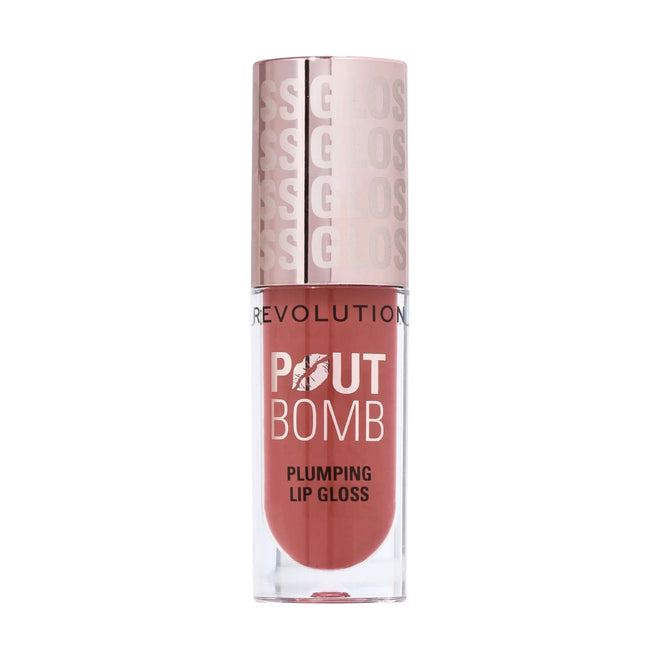 Revolution Makeup Pout Bomb Plumping Gloss Melba Warm Peach 4.6ml