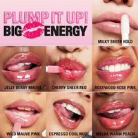 Revolution Makeup ملمع شفاه Pout Bomb Plumping Gloss بلون ميلبا خوخي دافئ بحجم 4.6 مل