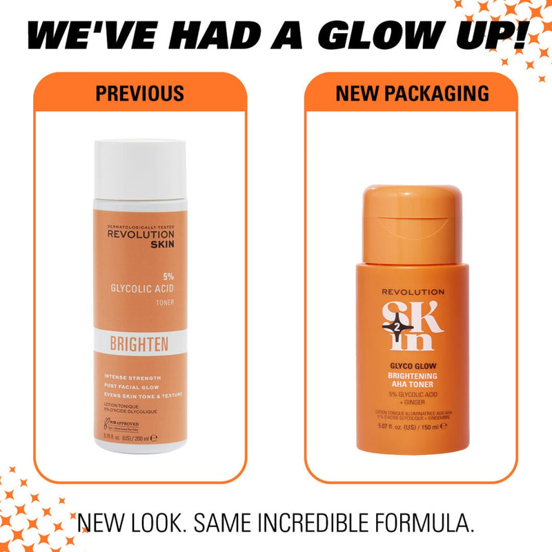 Revolution Skincare Glyco Glow Brightening AHA Toner 150ml