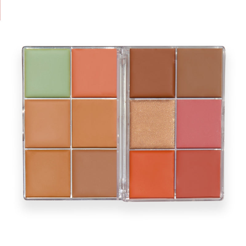 Revolution Makeup Everything Base Face Icon Complexion Palette Medium 5g