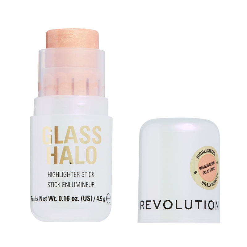 Revolution Makeup Glass Halo Highlighter Stick Golden Glow 4.5g