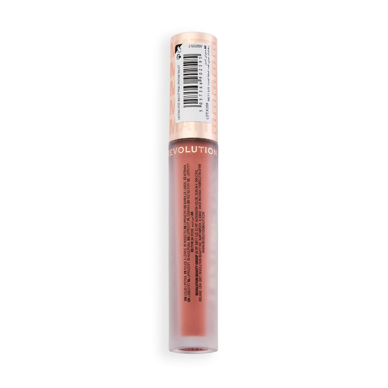 Revolution Makeup Lasting Kiss Lipstick Ballet Pink 3.5g