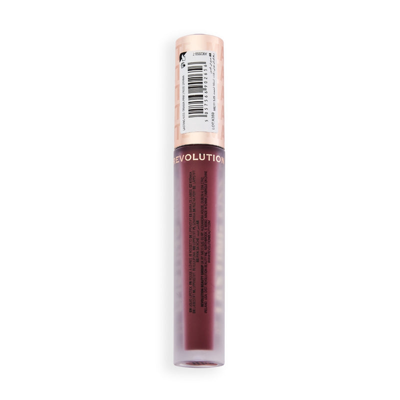 Revolution Makeup Lasting Kiss Lipstick Drama Pink 3.5g
