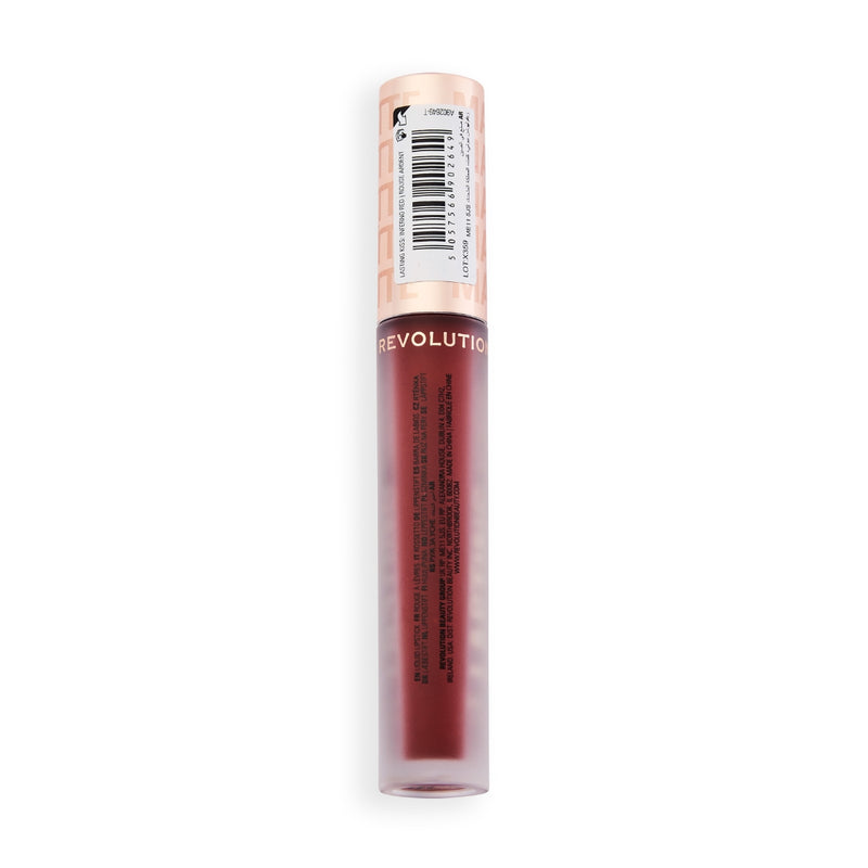 Revolution Makeup Lasting Kiss Lipstick Inferno Red 3.5g