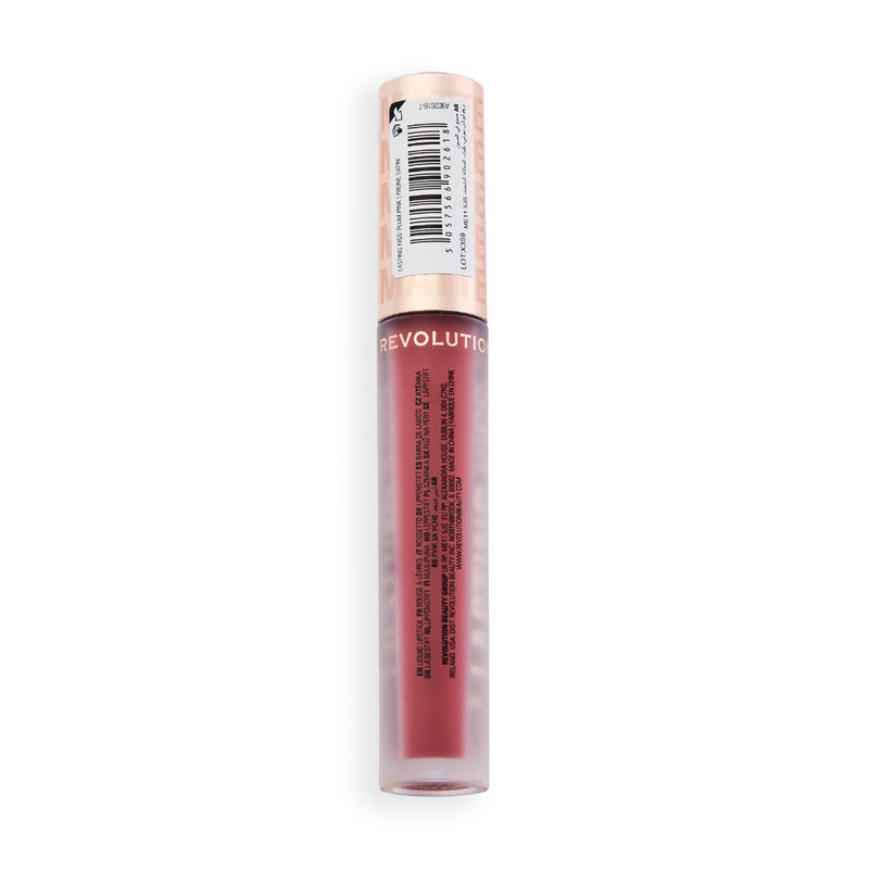 Revolution Makeup Lasting Kiss Lipstick Plum Pink 3.5g