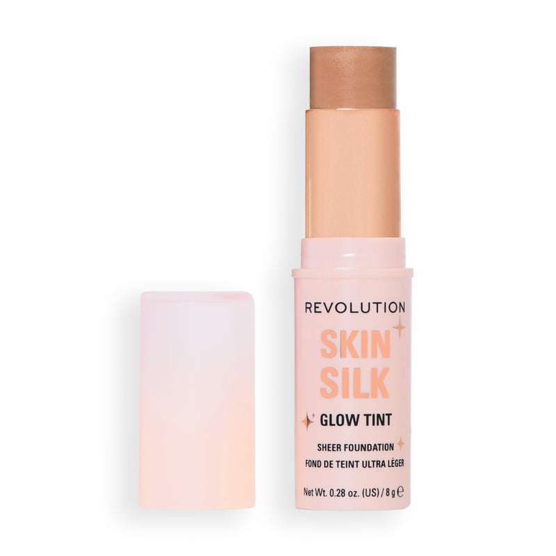 Revolution Makeup Skin Silk Glow Tint Sheer Foundation Stick Medium Tan Neutral 8g