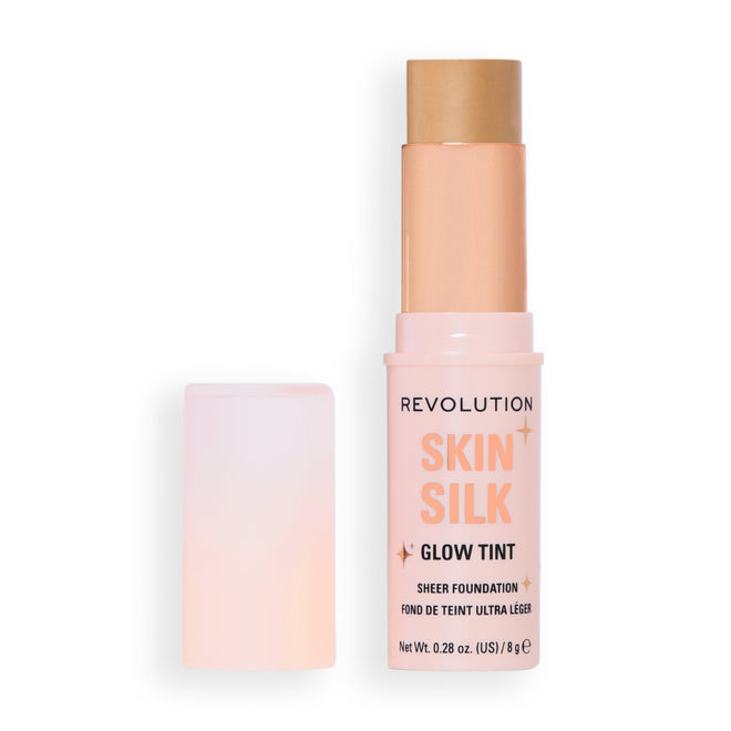 Revolution Makeup Skin Silk Glow Tint Sheer Foundation Stick Medium Tan Warm 8g