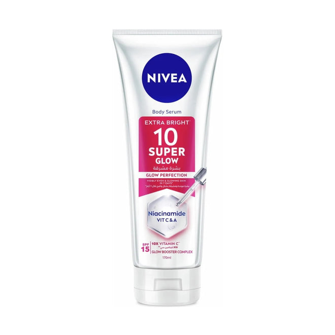 Nivea Body Serum Extra Bright 10 Super Glow SPF15 170ml