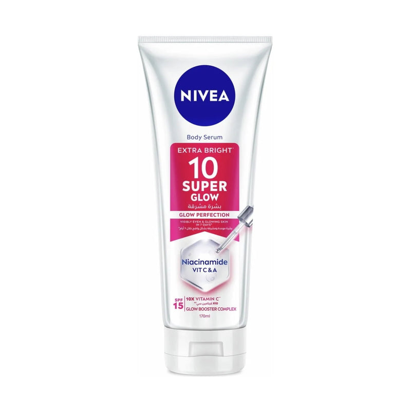 Nivea Body Serum Extra Bright 10 Super Glow SPF15 170ml