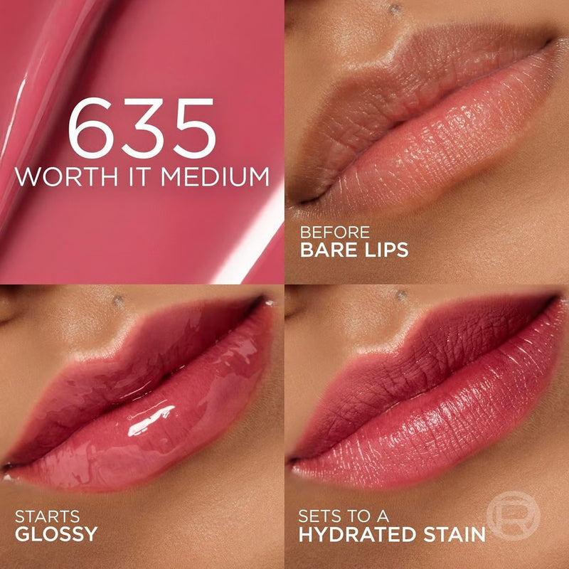 Loreal Paris Hyaluron Tint Lip Stain Serum 635 Worth It Medium 5ml