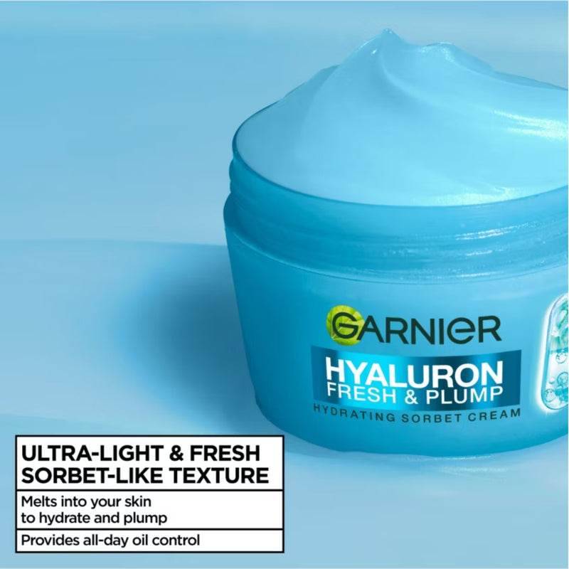 Garnier Hydrating Sorbet Cream Hyaluron Fresh & Plump 85ml