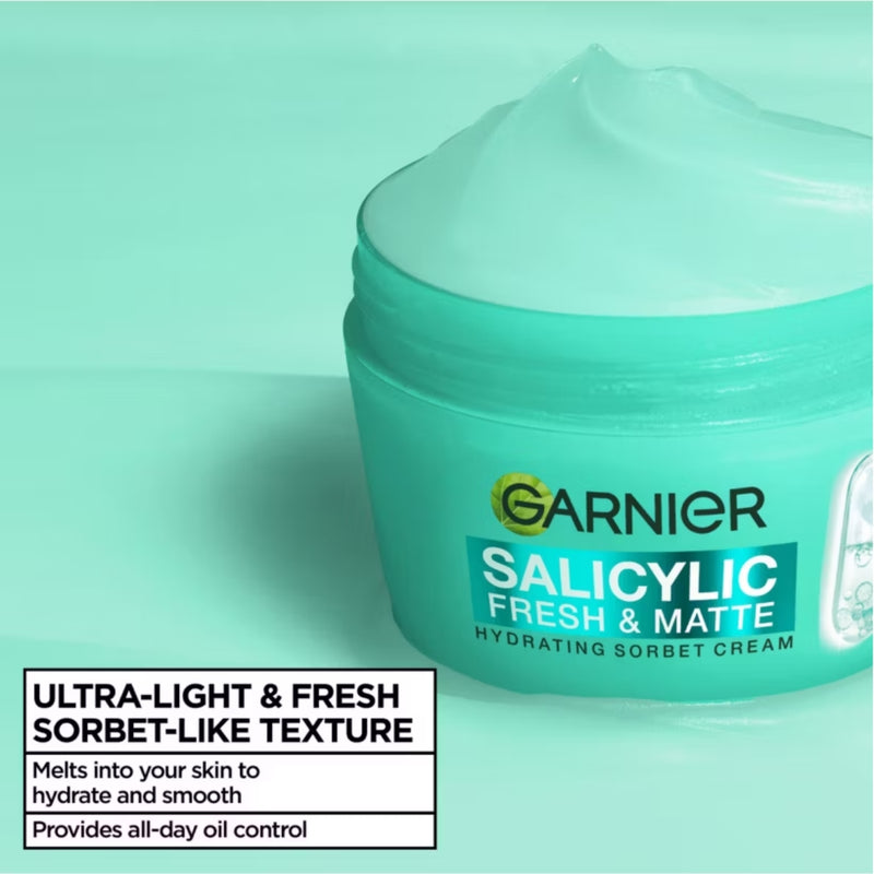 Garnier Hydrating Sorbet Cream Salicylic Fresh & Matte 85ml