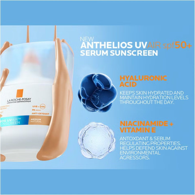 La Roche Posay Anthelios UV Air SPF50+ Serum Sunscreen Dark Natural 50ml
