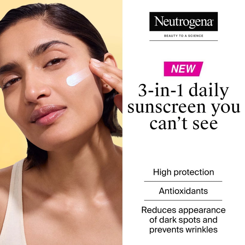 Neutrogena Ultra Sheer Invisible Fluid Age Shield Sunscreen SPF50 50ml