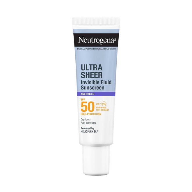 Neutrogena Ultra Sheer Invisible Fluid Age Shield Sunscreen SPF50 50ml