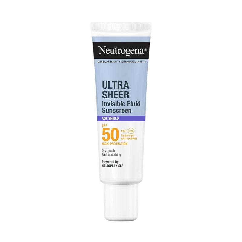 Neutrogena Ultra Sheer Invisible Fluid Age Shield Sunscreen SPF50 50ml