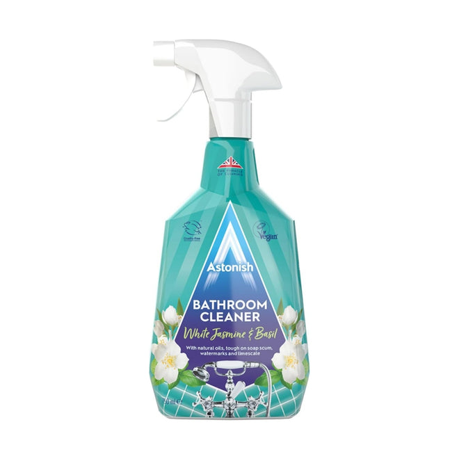 Astonish Bathroom Cleaner White Jasmine & Basil Spray 750ml