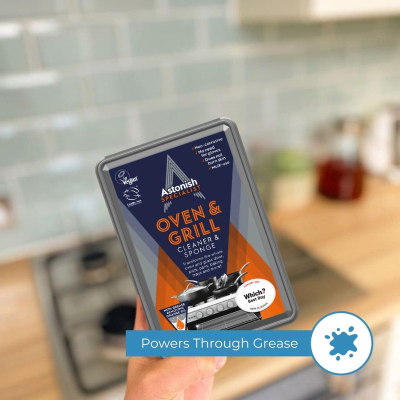 Astonish Specialist Oven & Grill Cleaner & Sponge 250g
