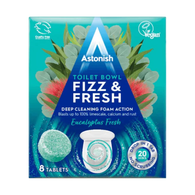 Astonish Toilet Bowl Fizz & Fresh Eucalyptus Fresh 8 Tablets