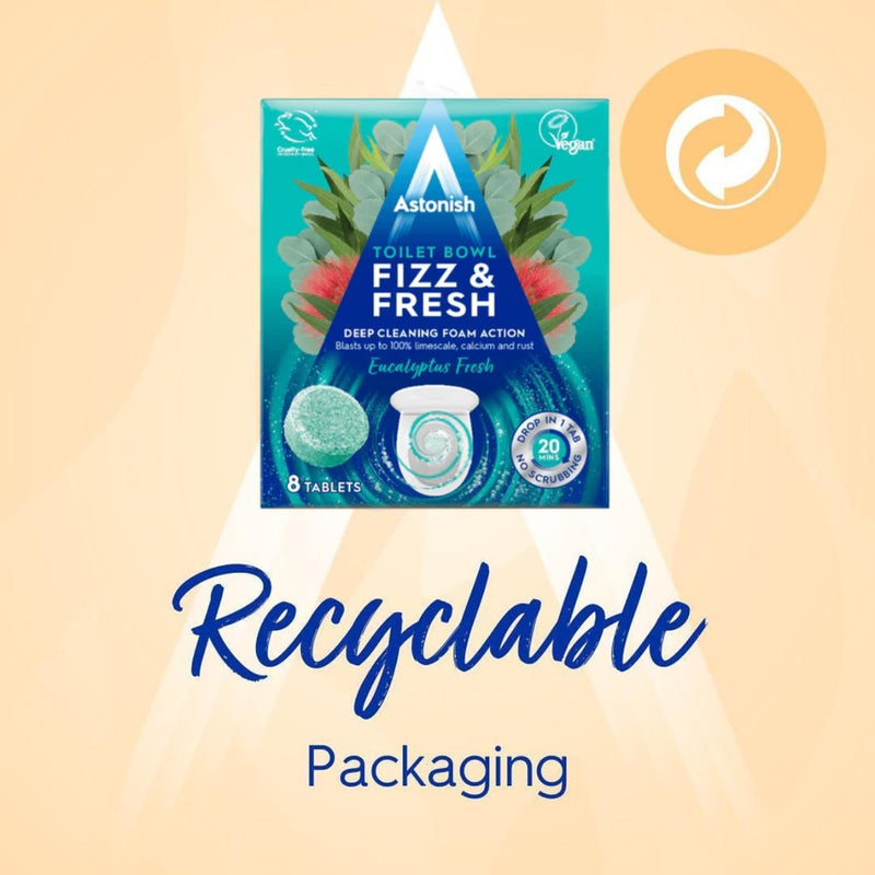 Astonish Toilet Bowl Fizz & Fresh Eucalyptus Fresh 8 Tablets