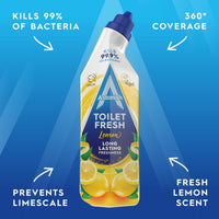 Astonish Toilet Fresh Gel Cleaner Lemon 750ml