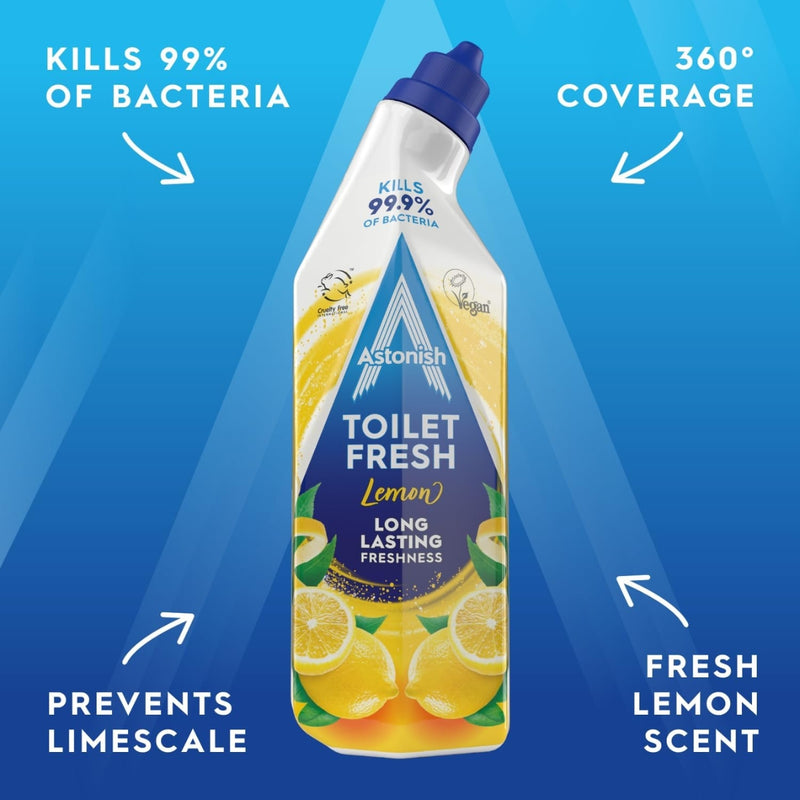 Astonish Toilet Fresh Gel Cleaner Lemon 750ml