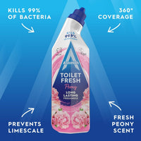 Astonish Toilet Fresh Gel Cleaner Peony 750ml