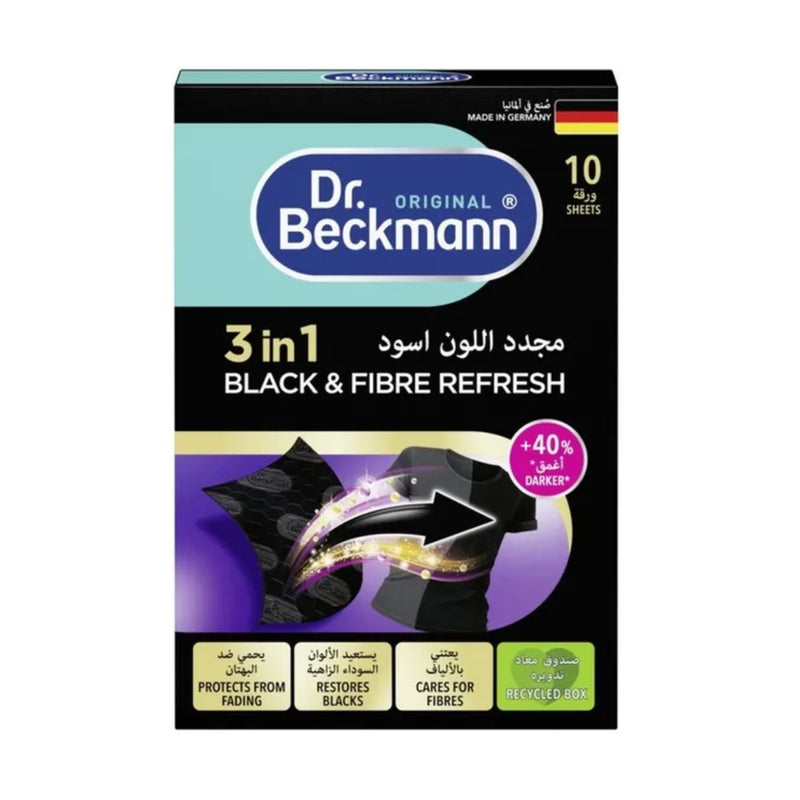 Dr. Beckmann 2 In 1 Black & Fibre Refresh 10 Sheets