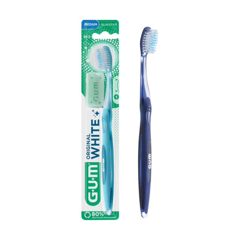 Gum Original White Toothbrush Medium