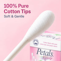 Petals Beauty Paper Stems Cotton Buds 200 Pieces