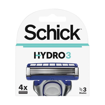 Schick Men Hydro 3 Cartridges Refill 4 Pieces