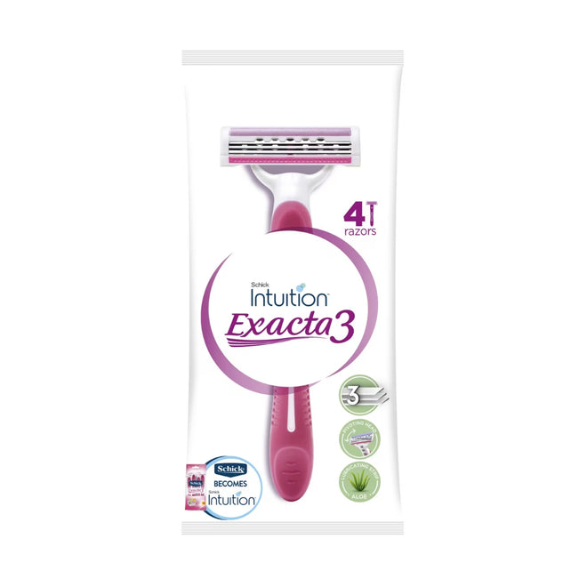 Schick Womens Intuition Exacta 3 4 Razors