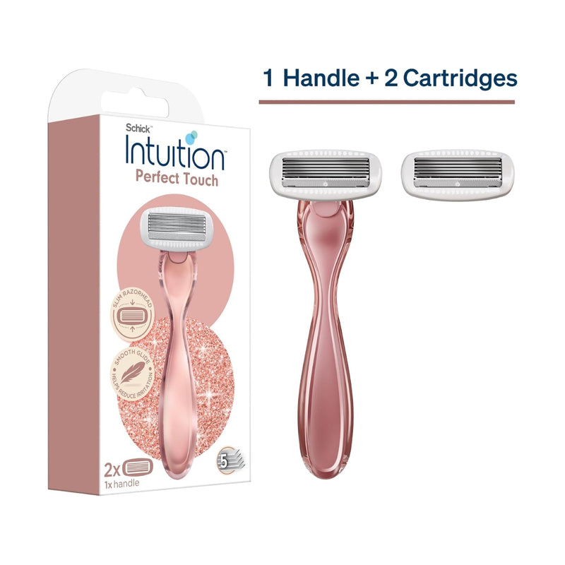 Schick Womens Intuition Perfect Touch Kit 1 Razor + 2 Cartridges