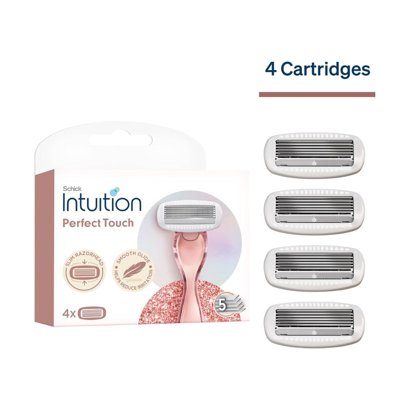 Schick Womens Intuition Perfect Touch Refill 4 Pieces