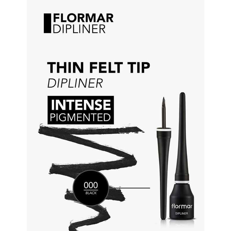 Flormar Dipliner 01 Black 3.5ml