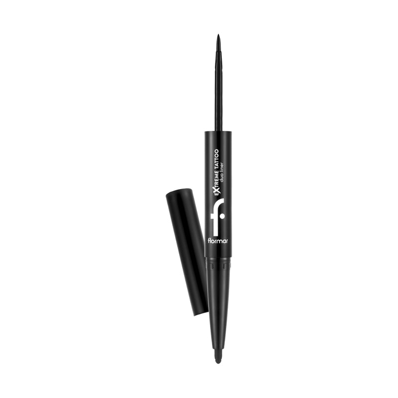 Flormar Extreme Tattoo Duo Eyeliner & Pencil 001 Black 2.66g