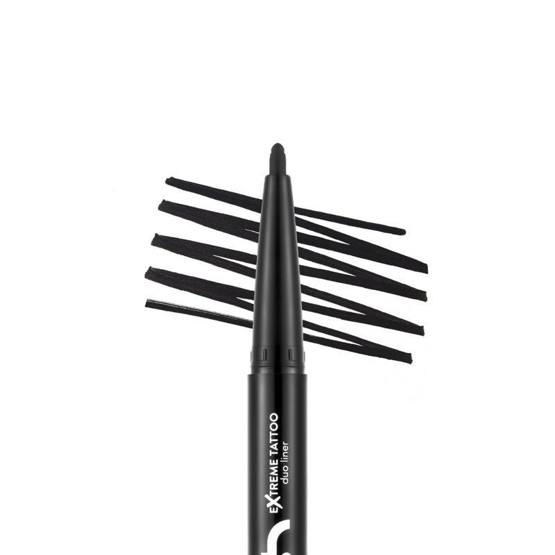 Flormar Extreme Tattoo Duo Eyeliner & Pencil 001 Black 2.66g