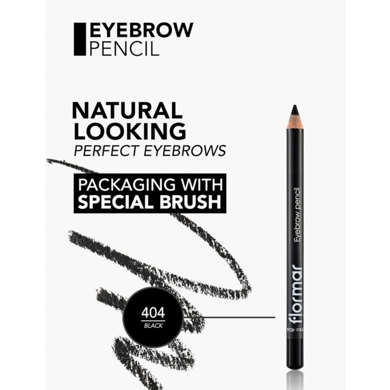 Flormar Eyebrow Pencil 404 Black 4.5g