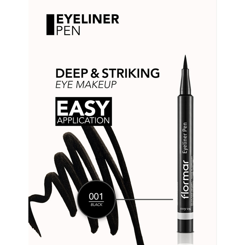 Flormar Eyeliner Pen 01 Black 1ml