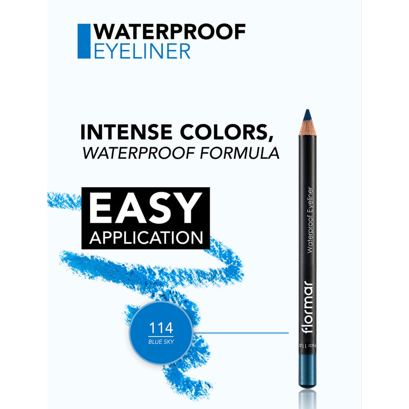 Flormar Eyeliner Pencil 114 Blue Sky 1.14g